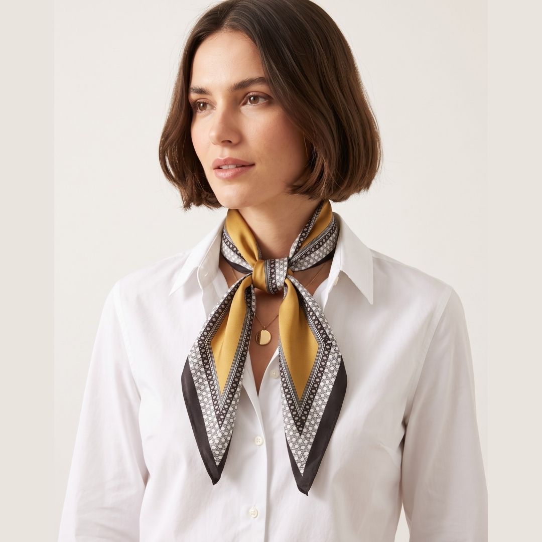 Neck Tie Mustard and Black