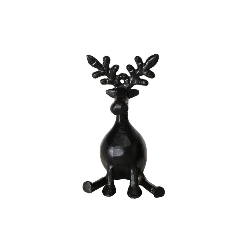 Sitting Reindeer Black