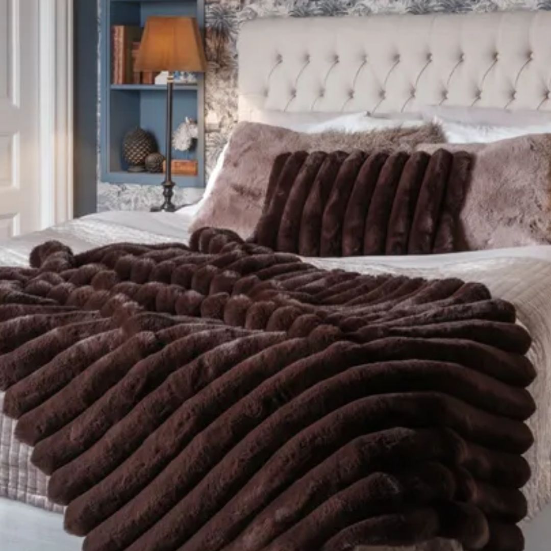Liny Blanket Brown 140x220cm
