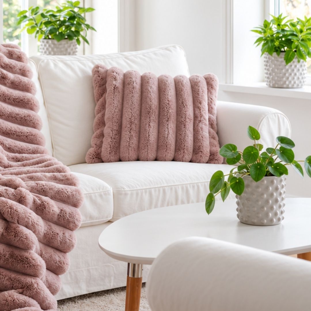 Liny Cushion Pale Pink 40x60cm