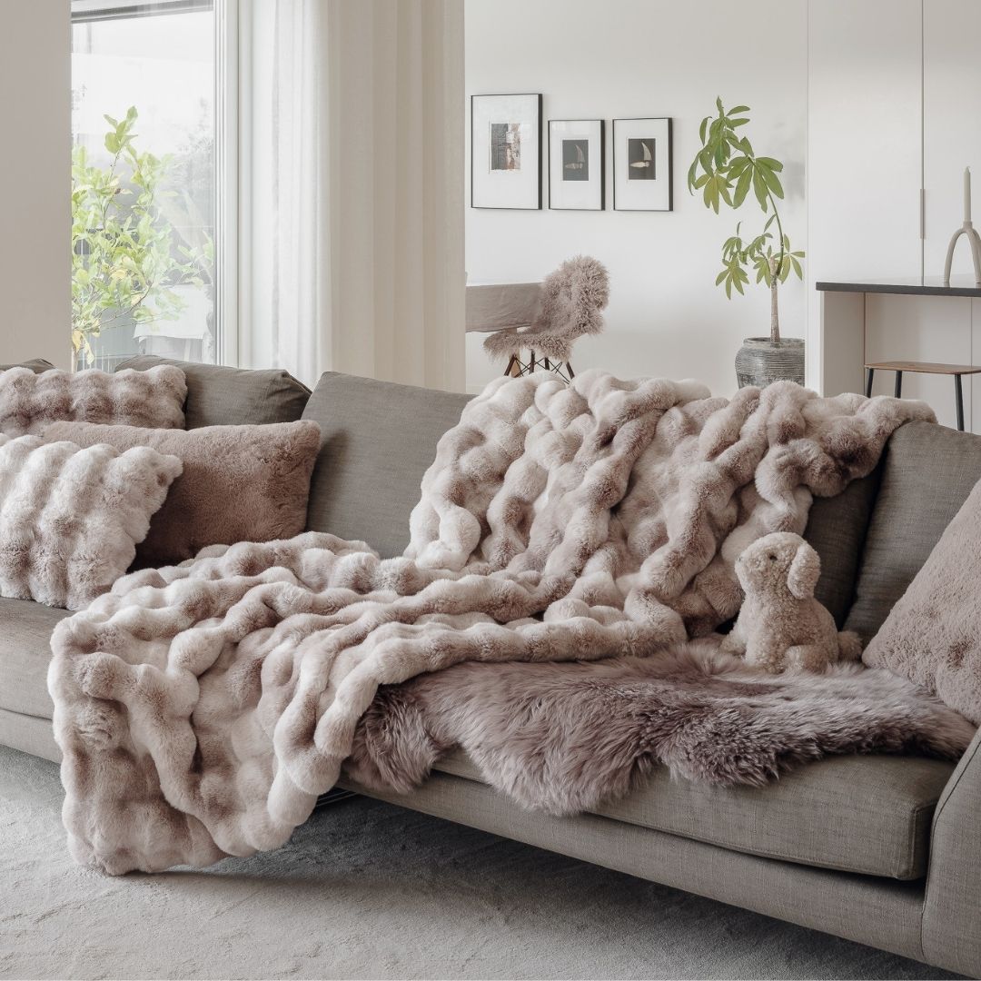 Misty Blanket Sand 140x220cm