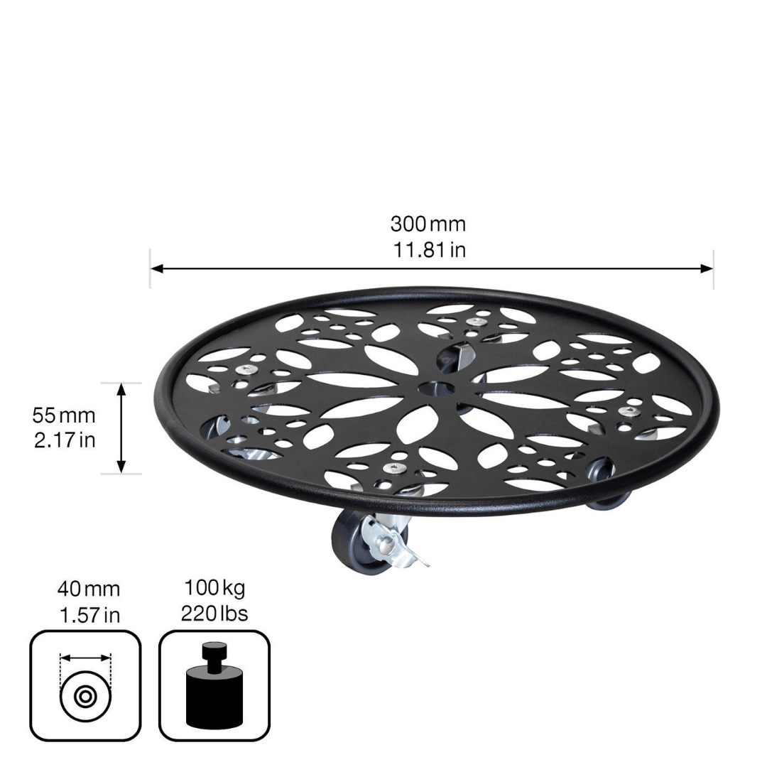 Wagner Plant Trolley Round Floral
