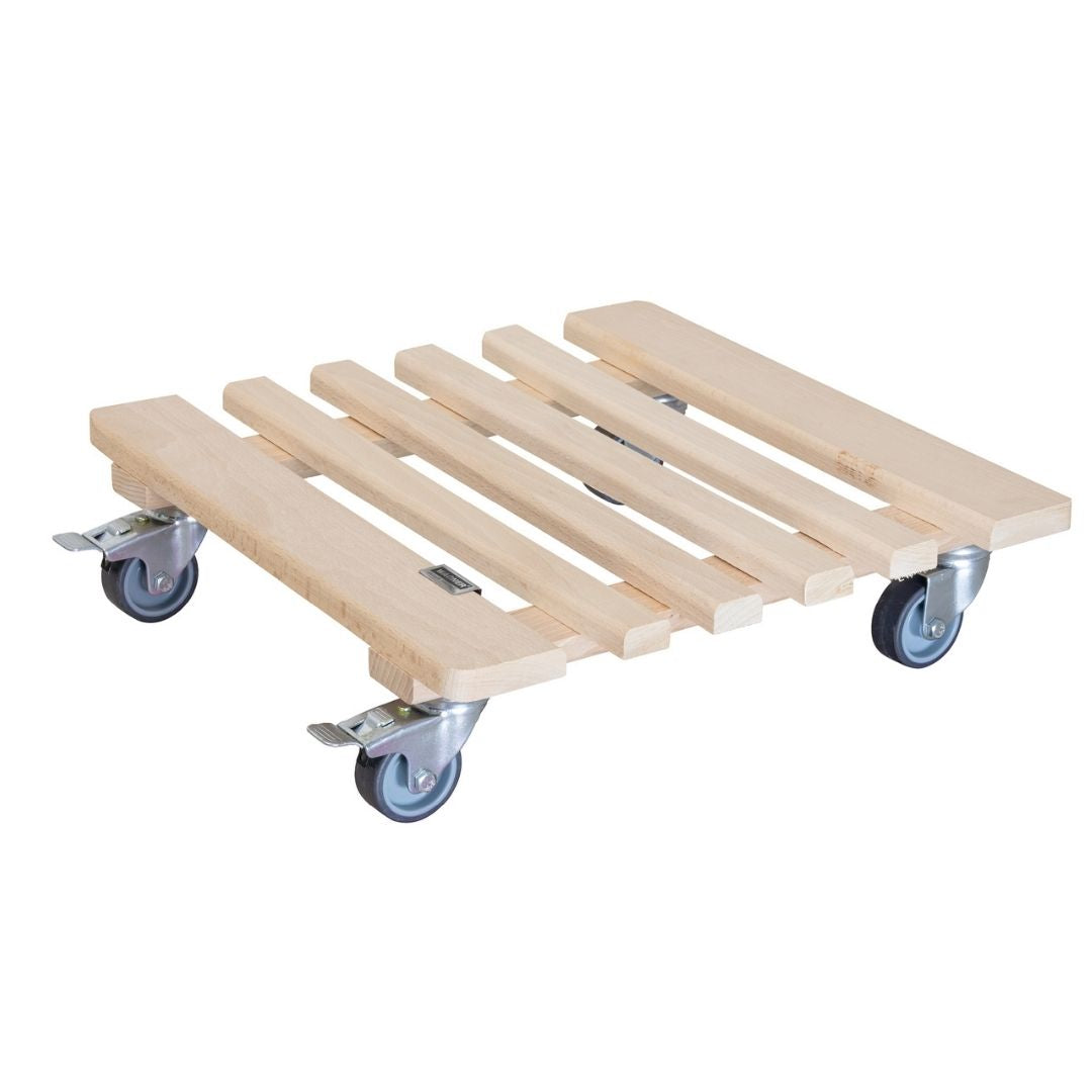 Plant Trolley Indoor Square - Beech Wood