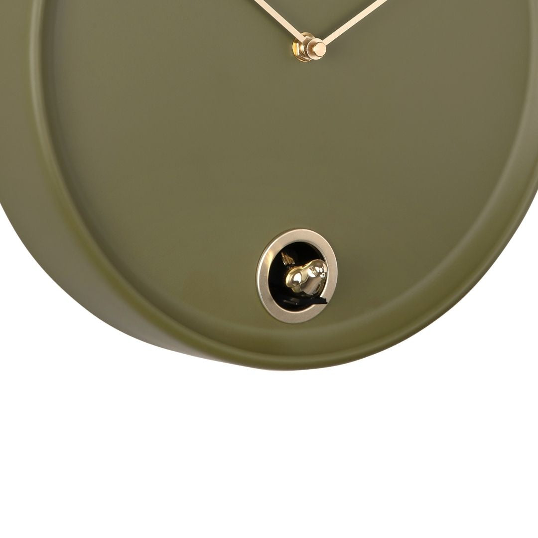 Wall Clock Esencia Cuckoo - Luxury Green