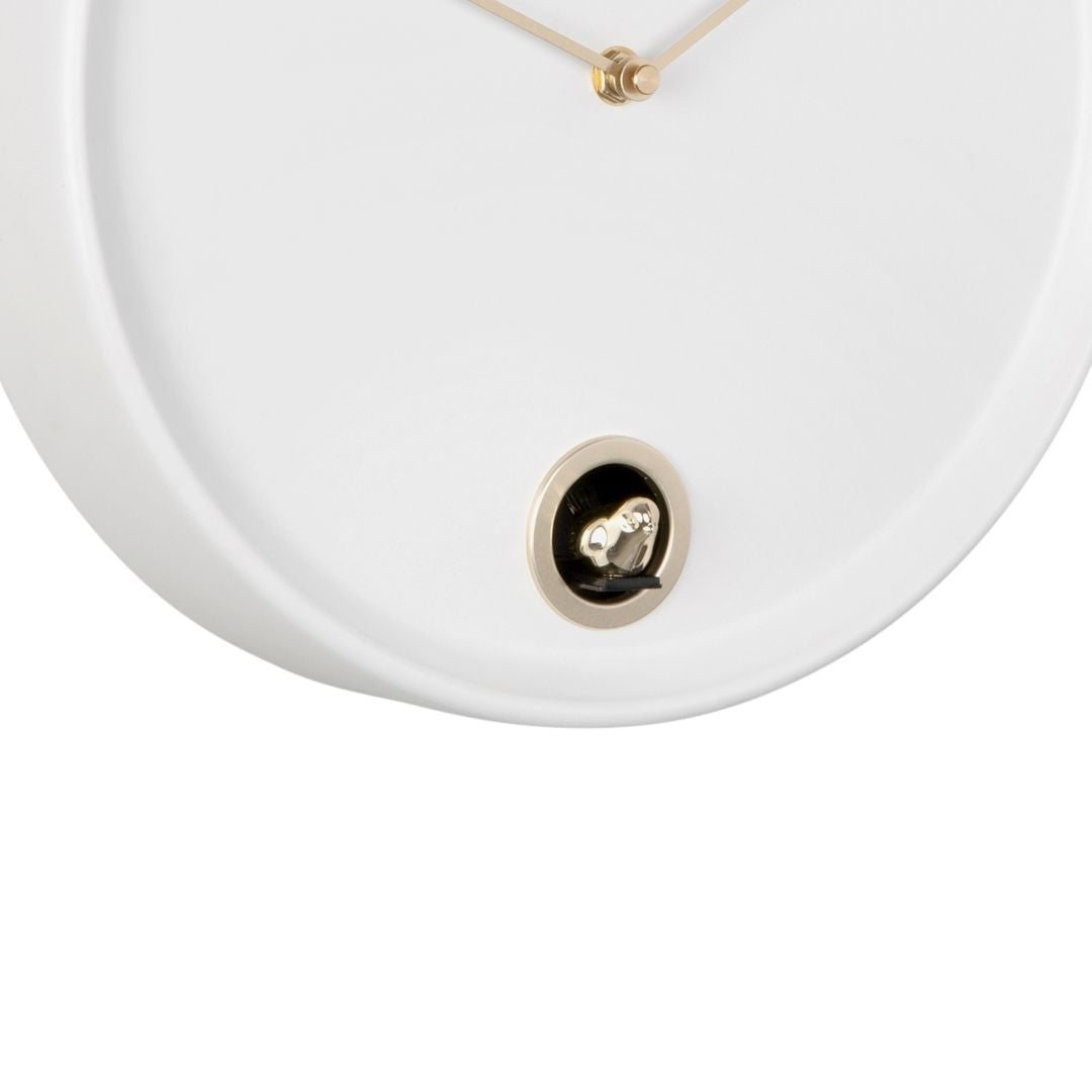 Wall Clock Esencia Cuckoo - White