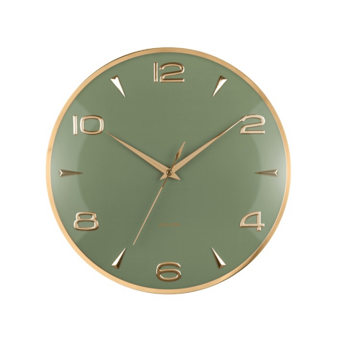 Wall Clock Sienna Glow Green