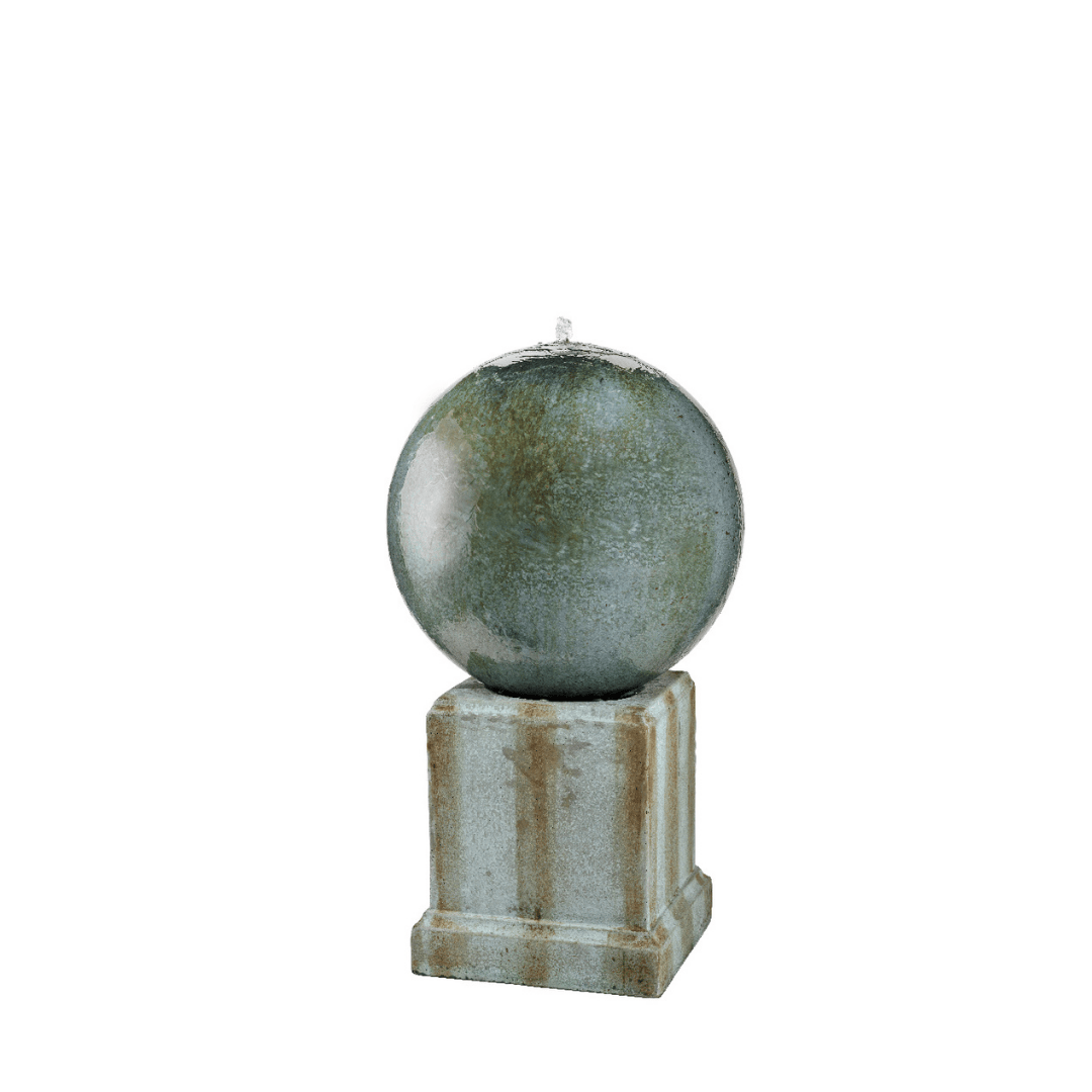 Water Feature Copper Ball On Stand