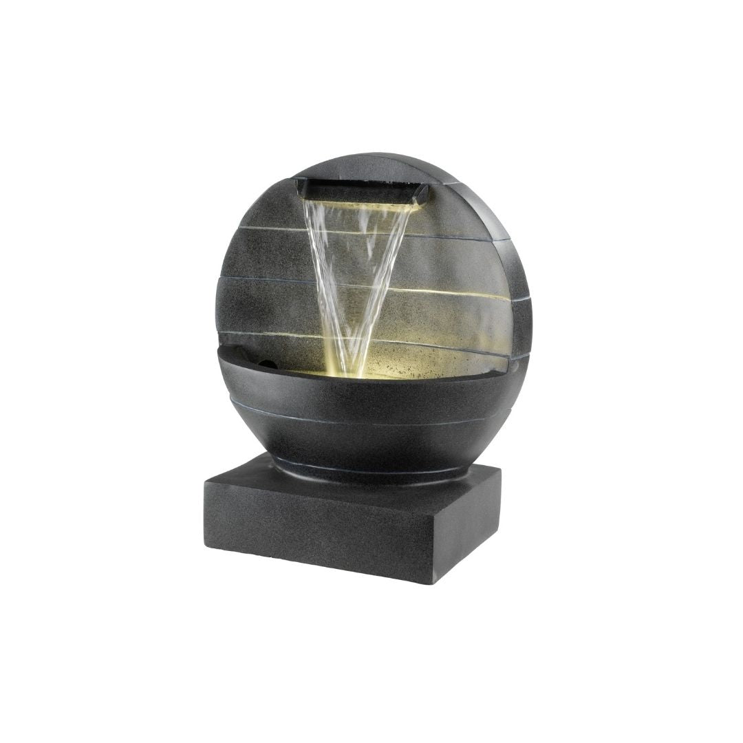 Water Feature Round Dark Grey - Small