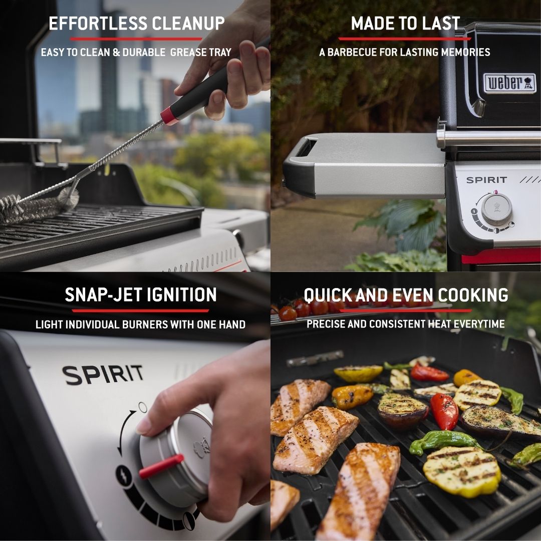 Weber Spirit E-315 Gas Barbecue | 3 Burner LPG BBQ