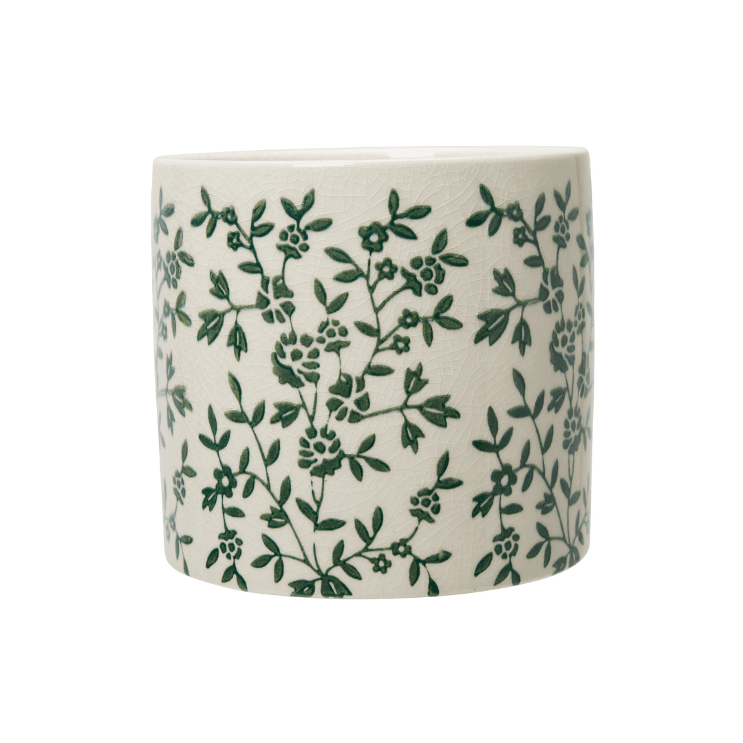 Wilhelmina Pot White/Green