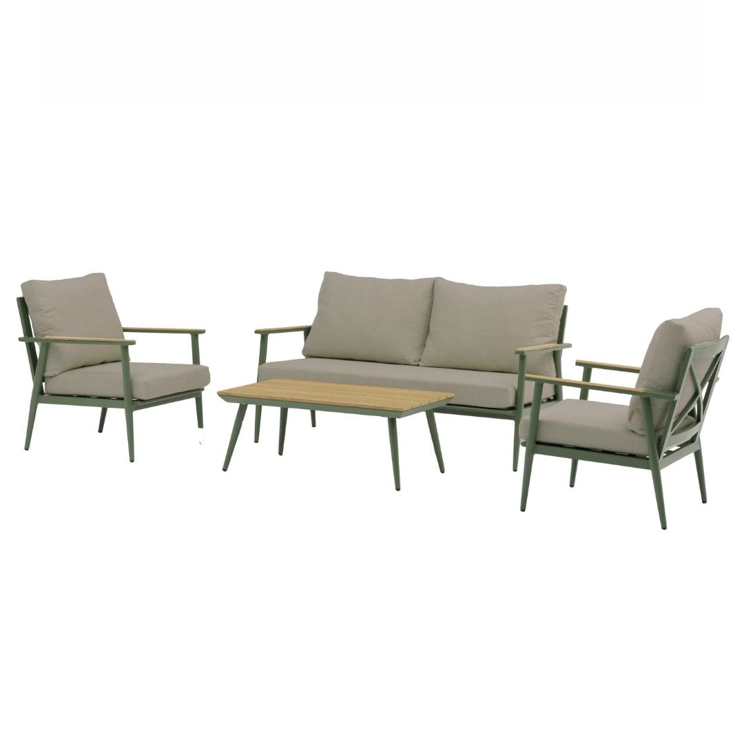 Wisley 2 Seat Sofa Set & Coffee Table - Sage