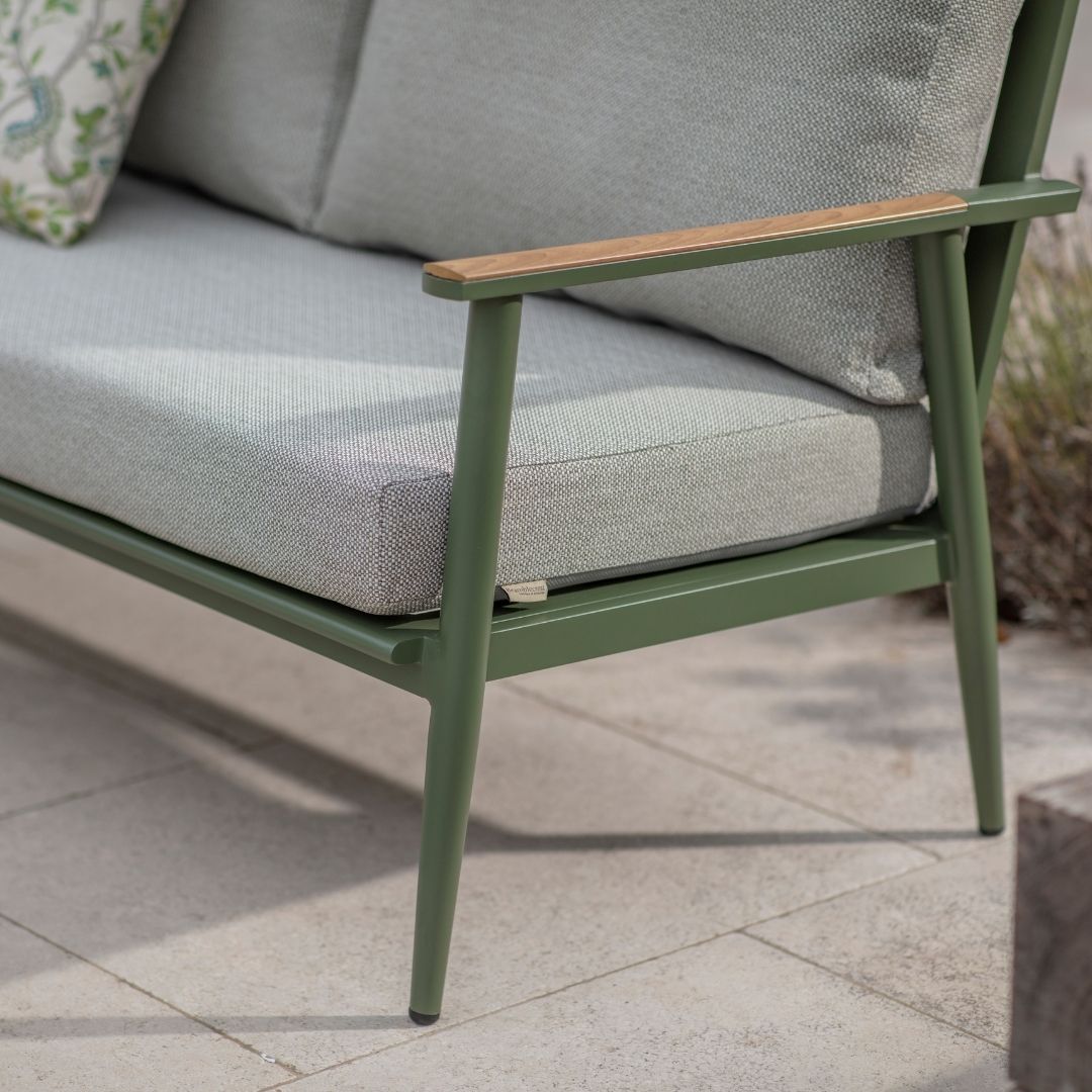 Wisley 2 Seat Sofa Set & Coffee Table - Sage