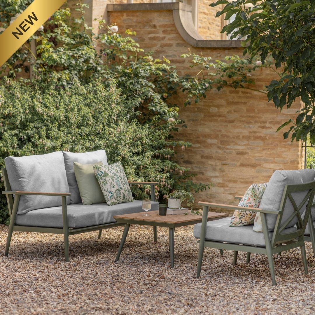 Wisley 2 Seat Sofa Set & Coffee Table - Sage