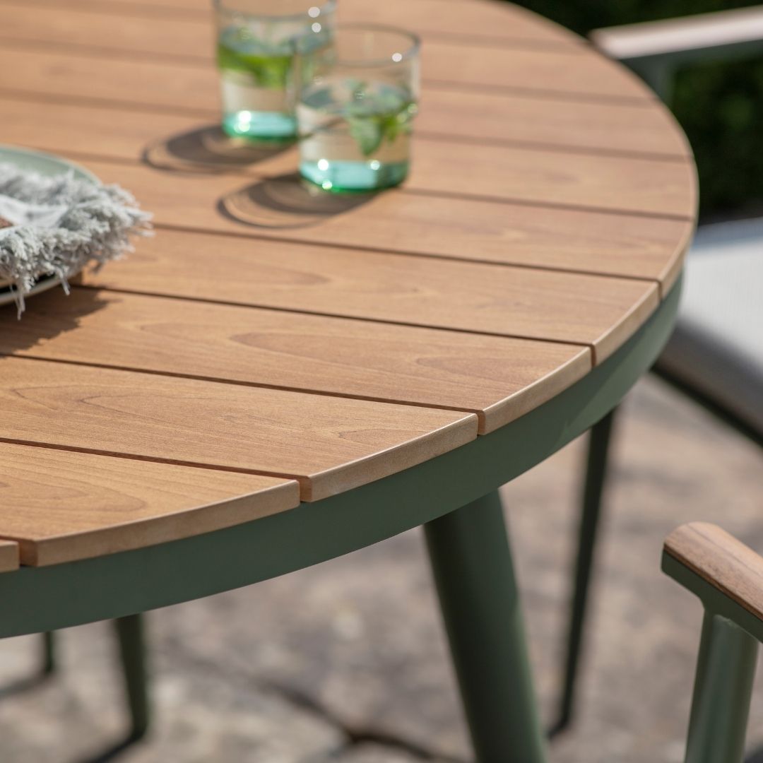 Wisley 6 Seat Dining Set - Sage