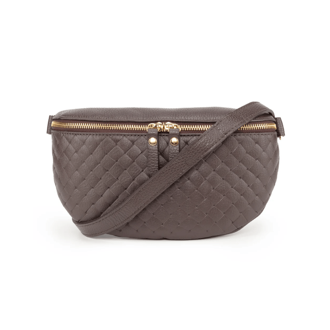 Woven Sling Bag Chocolate