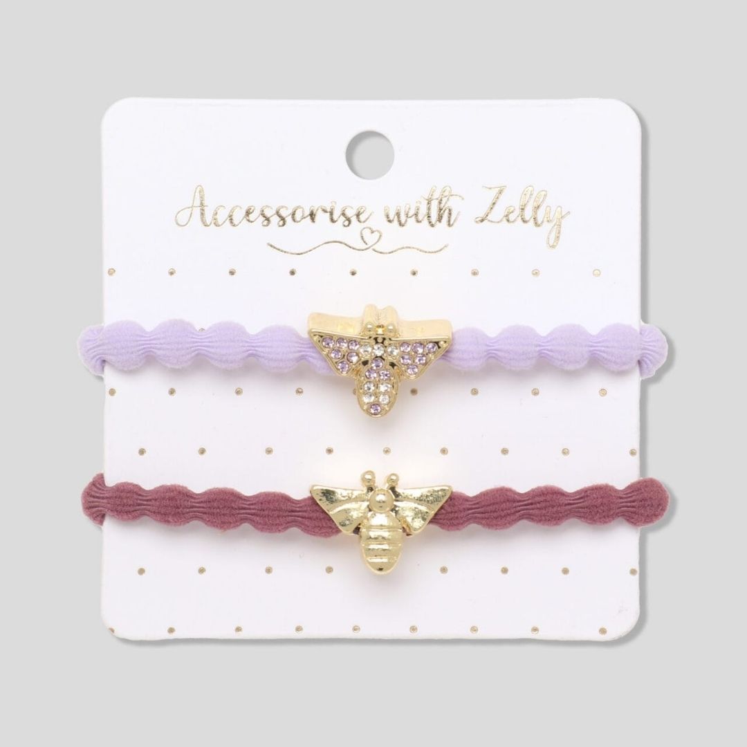 Charm Hair Tie Gold Bee