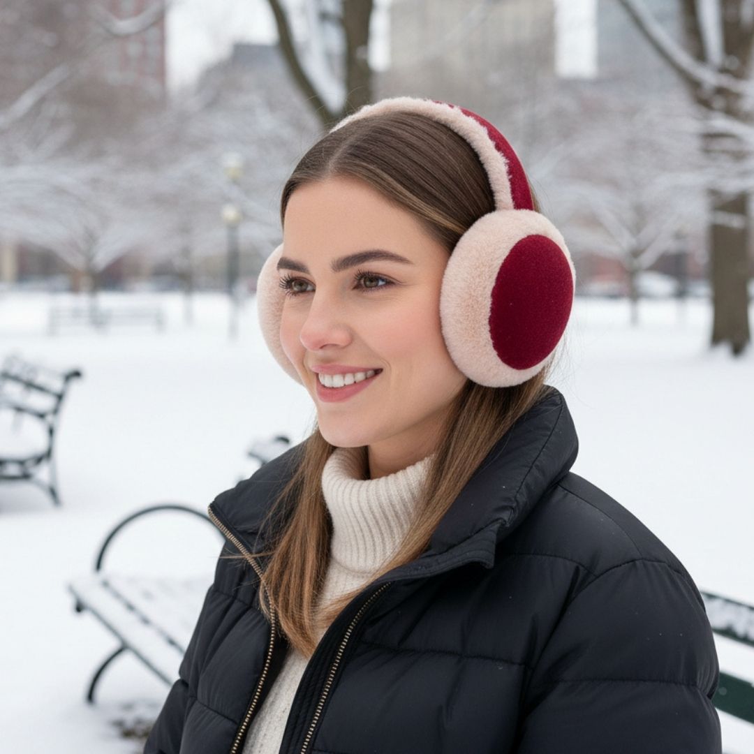 Constellation Adult Earmuffs Burgundy