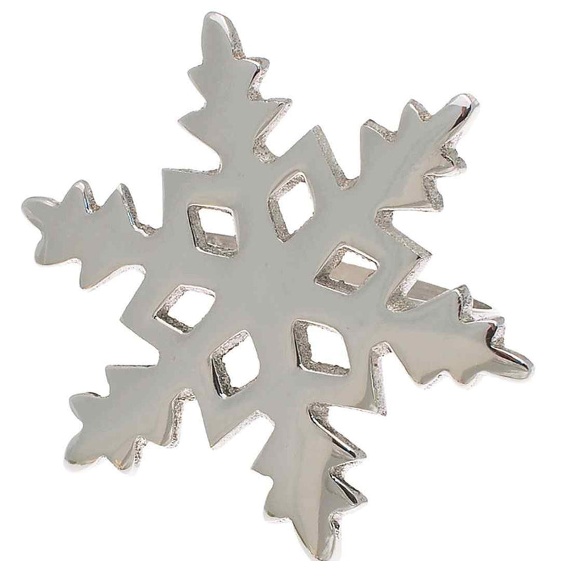 Snowflake Napkin Ring Silver