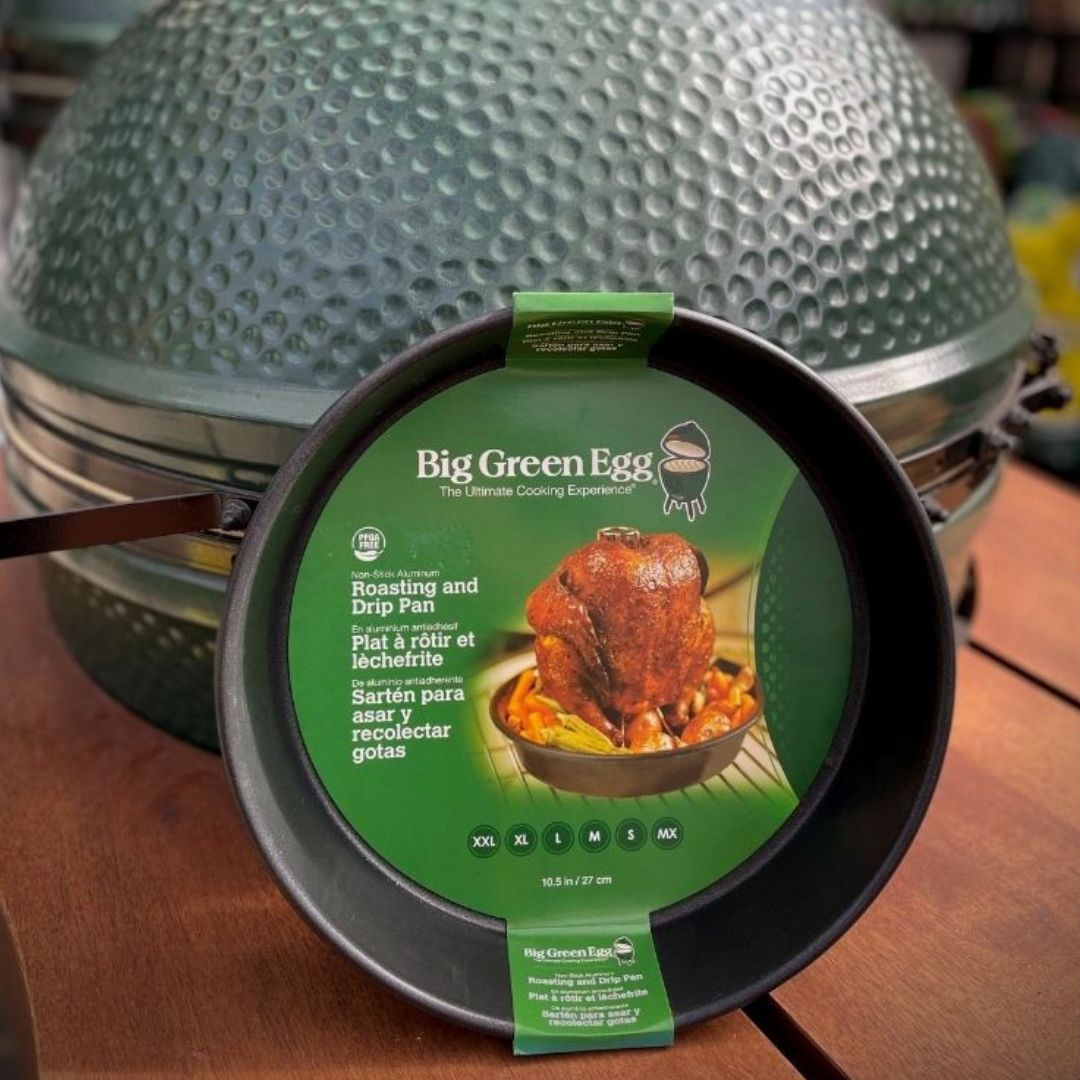 Big Green Egg Round Roasting and Drip Pan 27cm The Garden House