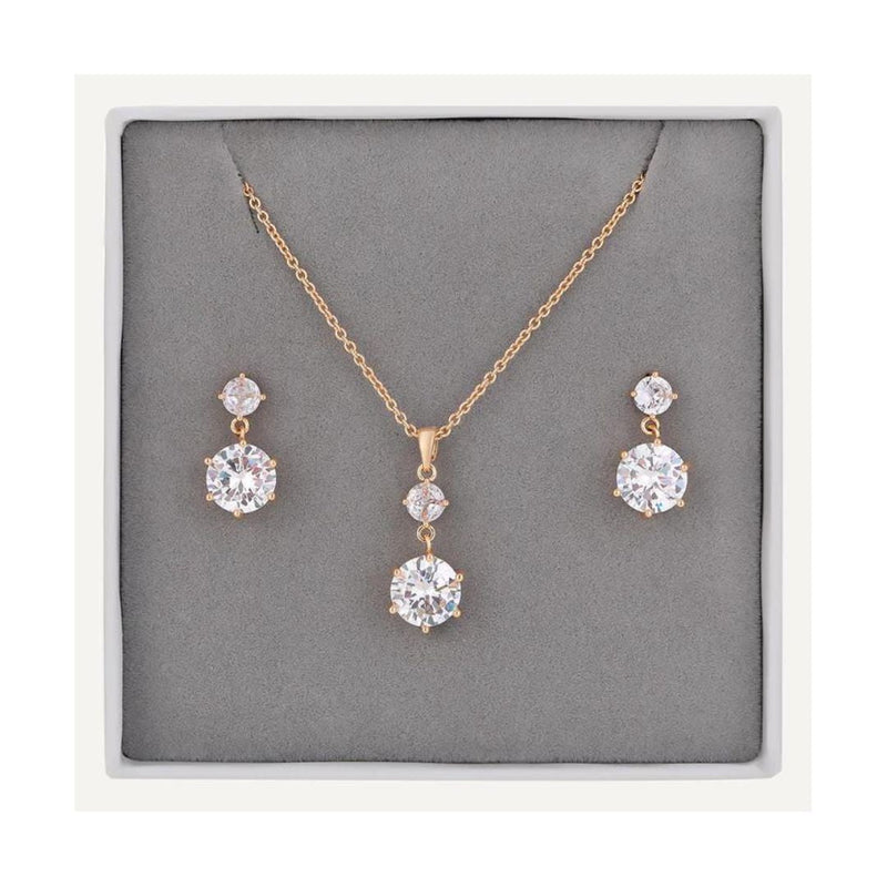 Boxed Jewellery Set Crystal - The Garden HouseD&X