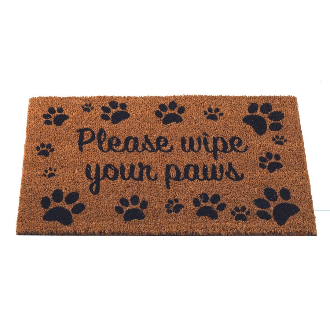 Coir Mat Wipe Your Paws 45 x 75cm