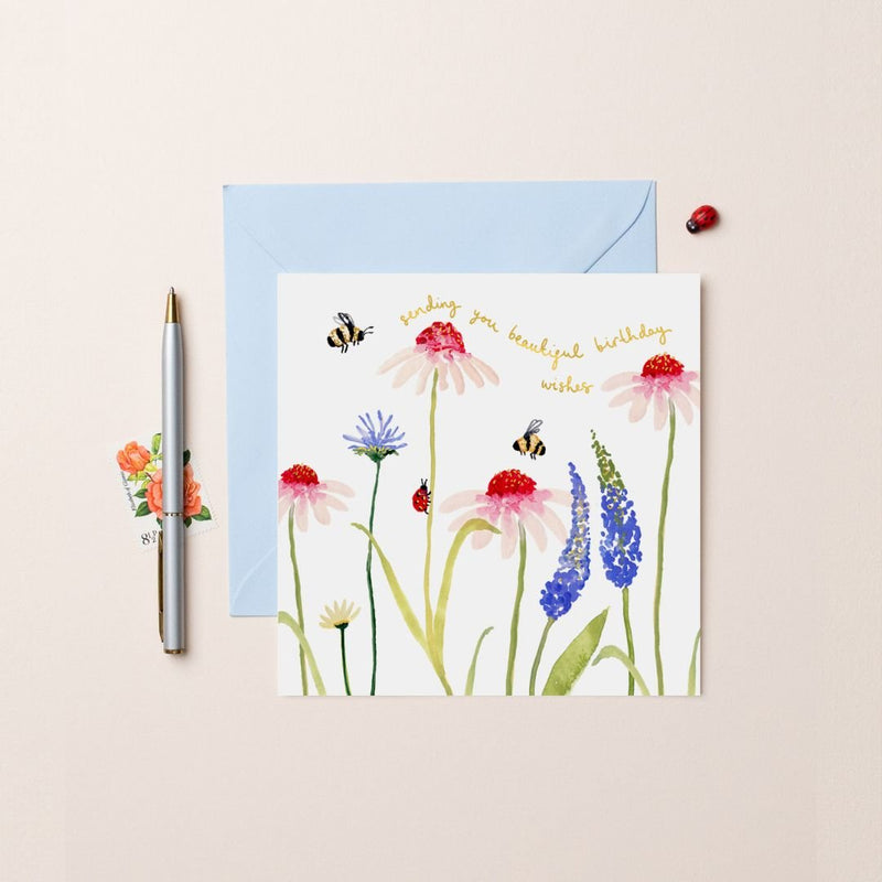 Daisies & Bees Birthday Card - The Garden HouseLouise Mulgrew
