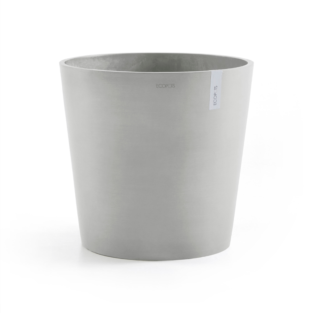 Ecopots Amsterdam White Grey