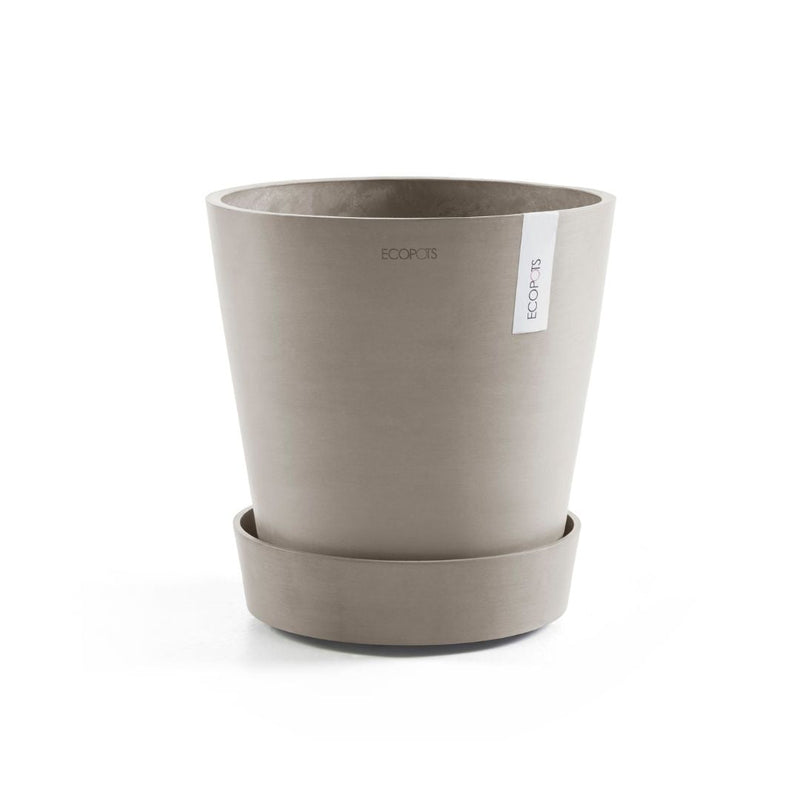 Ecopots Saucer Wheels Round Taupe