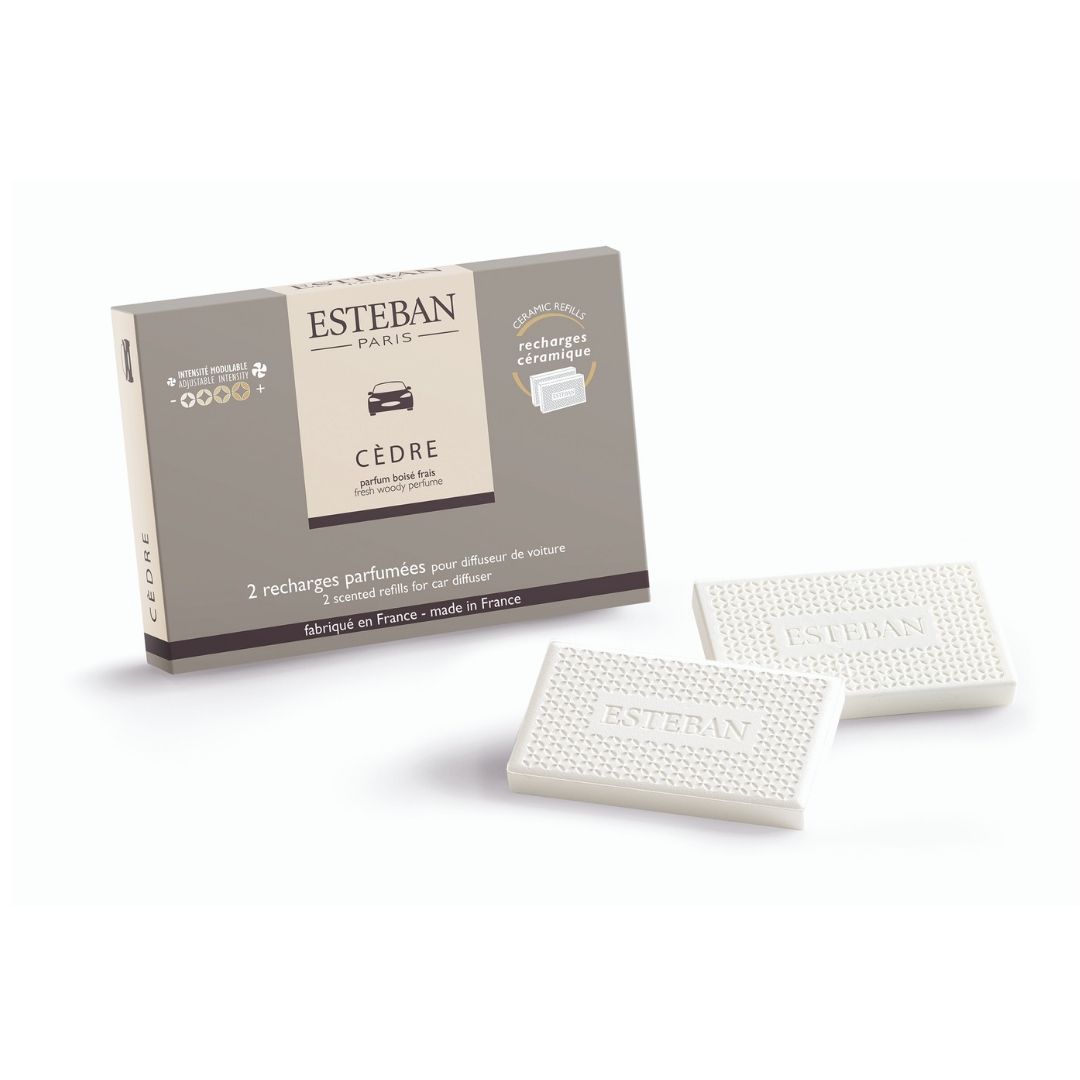 Esteban Scented Refills for Car Diffuser - Cèdre