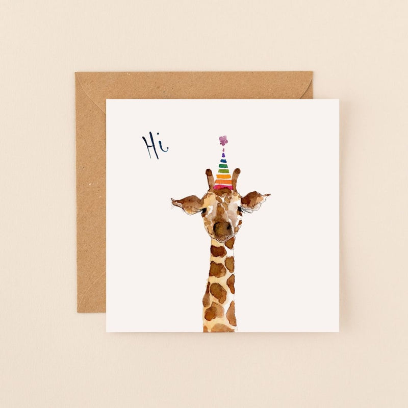 Giraffe Hi Card - The Garden HouseLouise Mulgrew