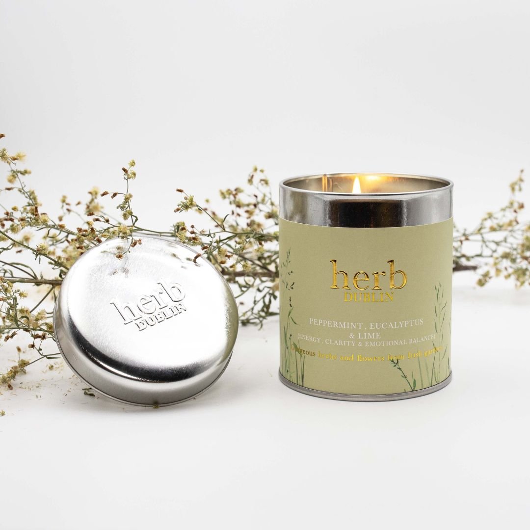 Herb Dublin Peppermint & Eucalyptus Tin Candle