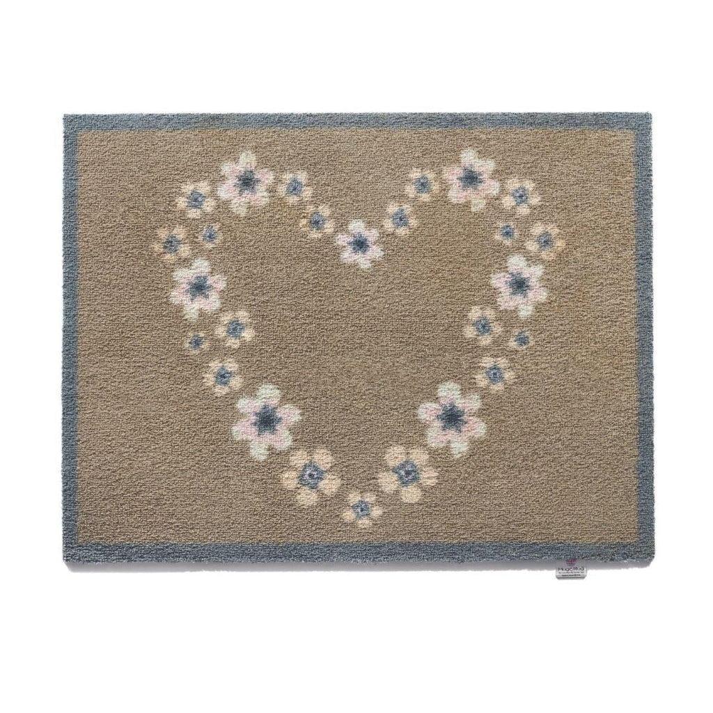 Hug Rug Doormat – Nature 15 | Floral Heart Eco Mat | The Garden House