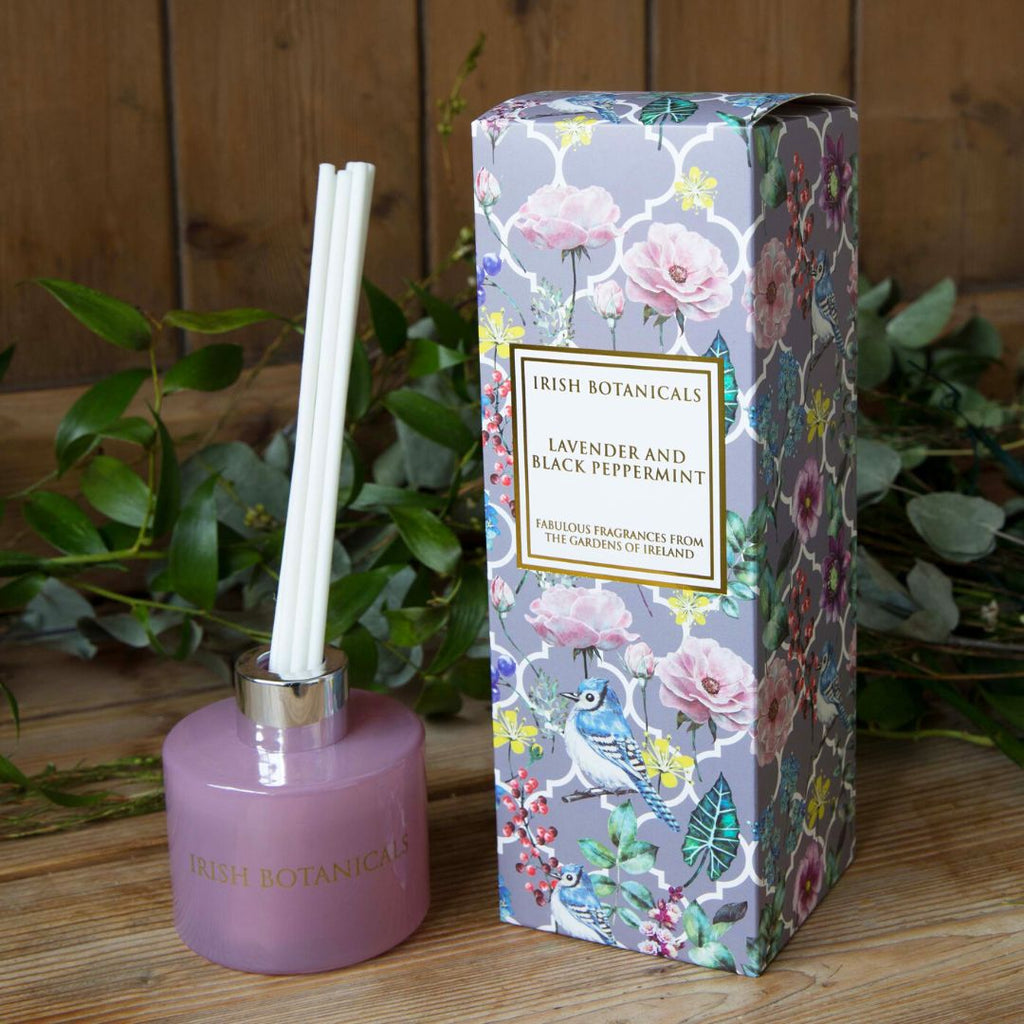Reed Diffuser - Irish Botanicals - Lavender & Black Peppermint