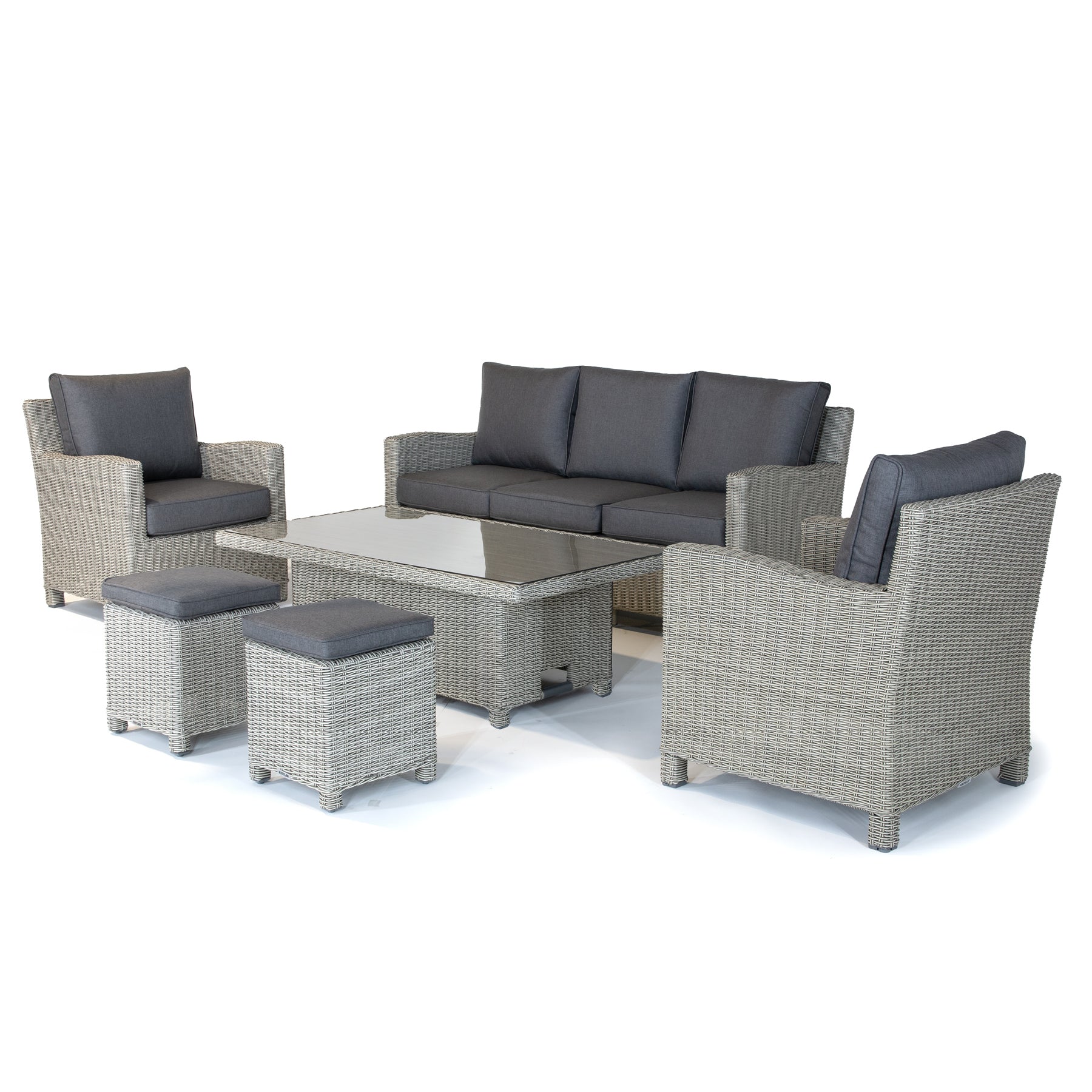 Kettler Palma Sofa Set High/Low Alu Slat Table