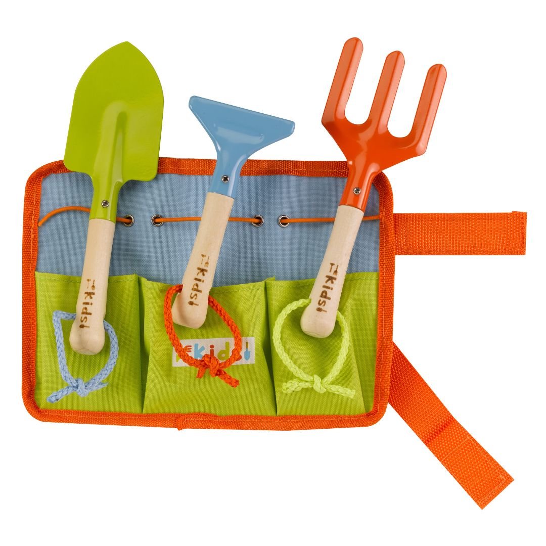 Kid's Gardening Toolbelt + 3 Tools