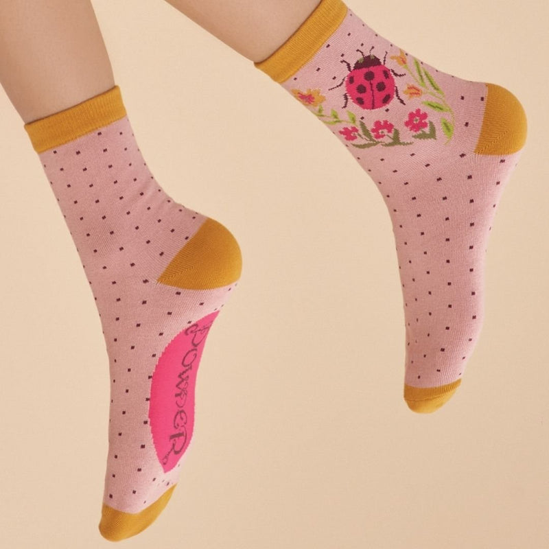 Ladybird Ankle Socks - The Garden HousePowder