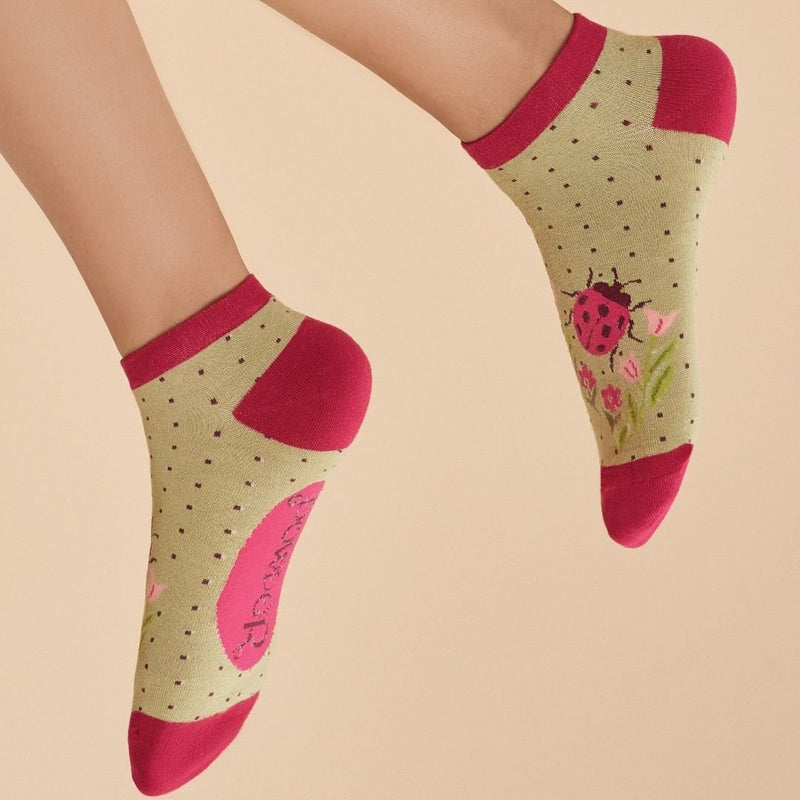 Ladybird Trainer Socks - The Garden HousePowder