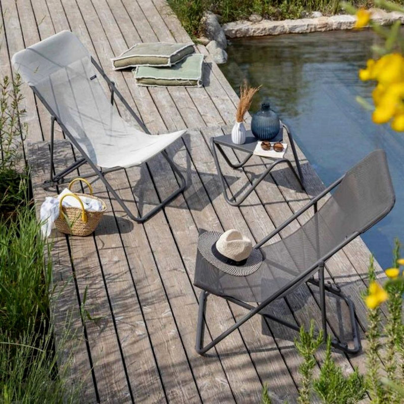 Lafuma Maxi Deck Chair Seigle - The Garden HouseLafuma
