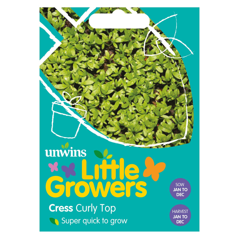 Little Growers Cress Curly Top - The Garden HouseUnwins