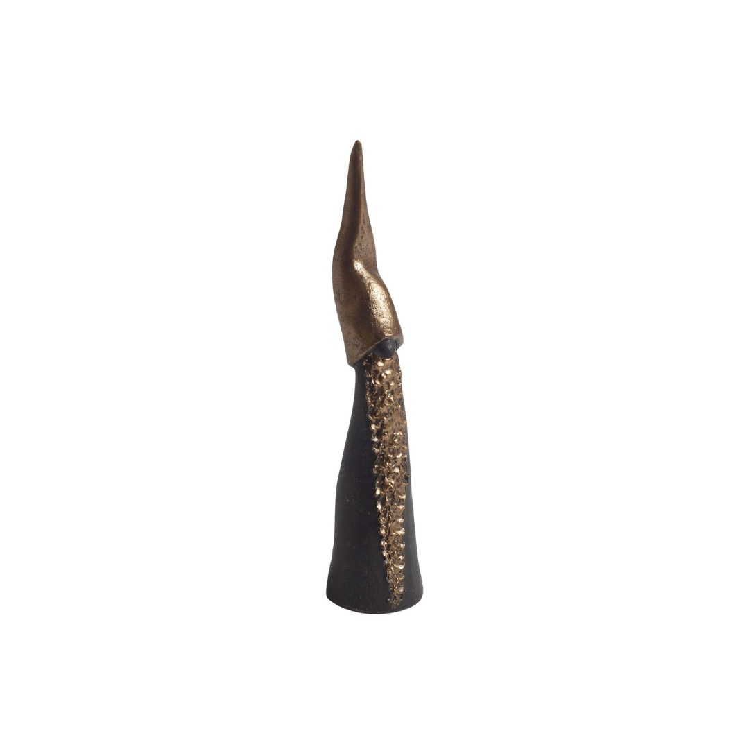 Tall Santa Black & Gold