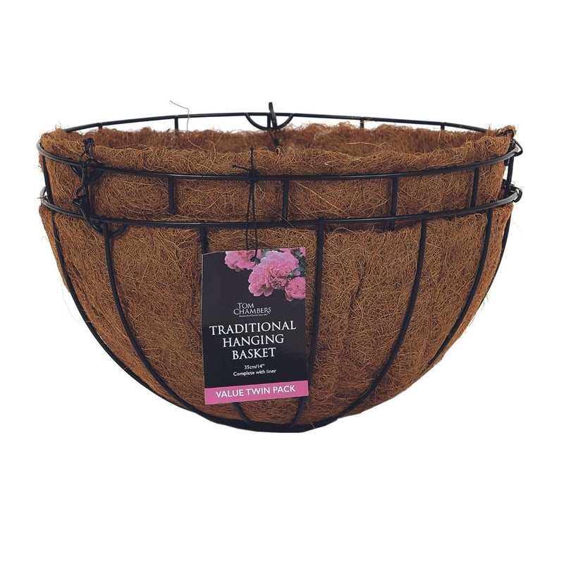 Tom Chambers Traditional Hanging Basket Twin Pack - The Garden HouseTom Chambers
